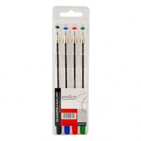 Długopis biurowy MemoBe 0,7mm, 4 kolory (MD103-99-04)