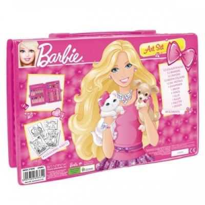 Zestaw artystyczny 68 elementów Barbie (275558)