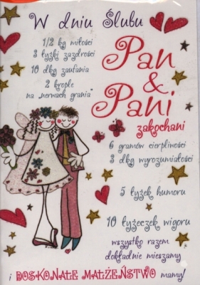 Karnet ślub śmieszny PP-1648 - PP-1675