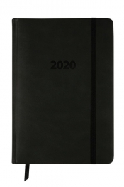 Kalendarz 2020 książkowy A5 tygodniowy Lux czarny (KK-A5TL)