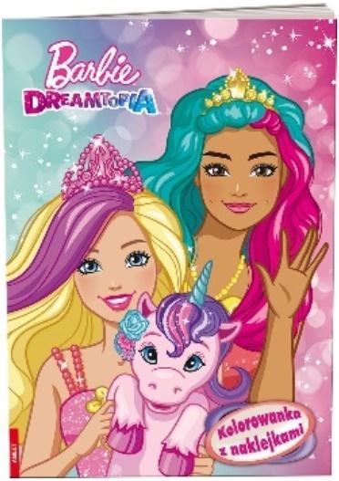 Barbie Dreamtopia. Kolorowanka z naklejkami