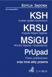Kodeks spółek handlowych Krajowy Rejestr Sądowy Monitor Sądowy i gospodarczy Prawo upadłościowe