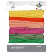 Sznurek rafia papierowa, 6 kolorów (338704)