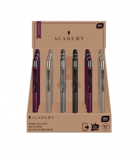 Długopis metalowy automatyczny Touchpad Academy - czarny, 1 szt