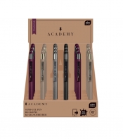 Długopis metalowy automatyczny Touchpad Academy - czarny, 1 szt