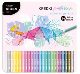 Kidea, Kredki trójkątne, 24 kolorów - pastel (DRF-079612)