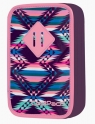 Piórnik dwukomorowy z wyposażeniem CoolPack Jumper Pink Mexico