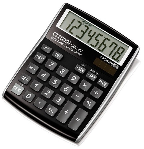 Kalkulator biurowy Citizen CDC-80BKWB