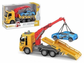 Laweta z autem światło i dźwięk