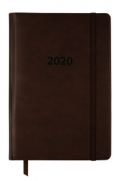 Kalendarz 2020 książkowy A5 tygodniowy Lux brązowy (KK-A5TL)