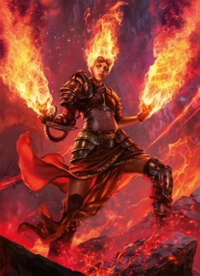 Clementoni, Puzzle Magic the Gathering Collection 1000: Fire Mage (39561)
