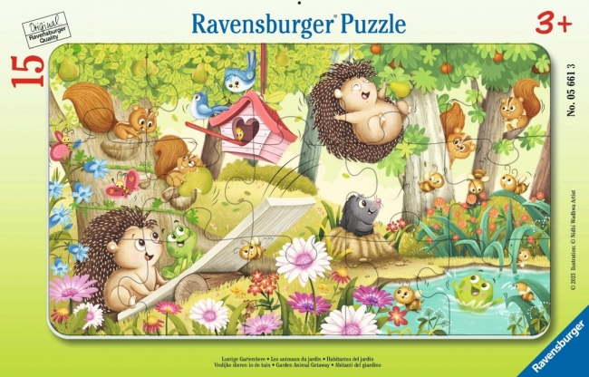<img src='https://webimage.pl/pics/613/6/d4005556056613.jpg' style='height:440px' /> Puzzle 15 Garden Animal Getaway Frame