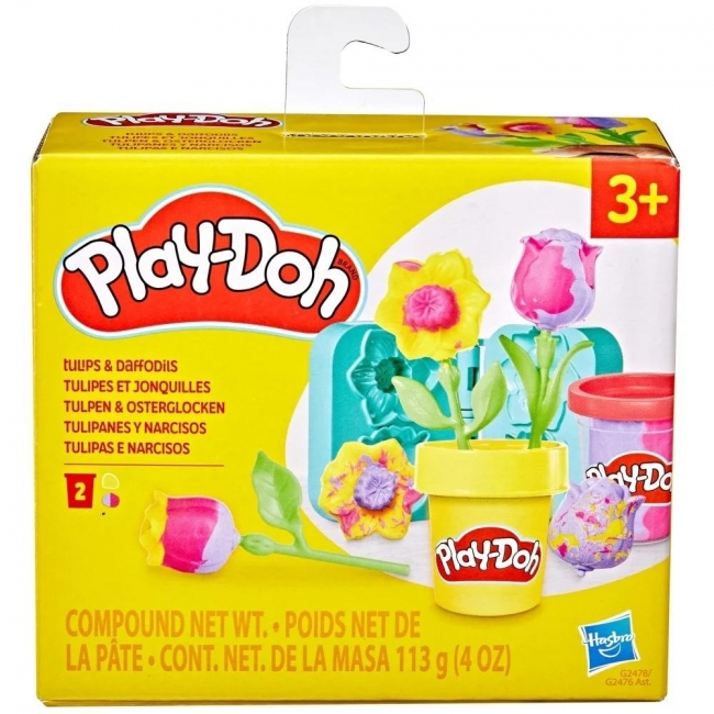 <img src='https://webimage.pl/pics/613/6/d5010996336613.jpg' style='height:440px' /> Ciastolina Tulipany i żonkile Play-Doh