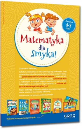 Matematyka dla smyka! - Zespół redakcyjny Wydawnictwa GREG, Pitala Renata, Kurdziel Marta, Zagnińska Maria , Kamińska Urszula 