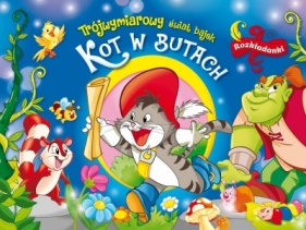 Trójwymiarowy świat bajek. Kot w butach. Rozkładanki - Claudio Cernuschi, Opracowanie zbiorowe
