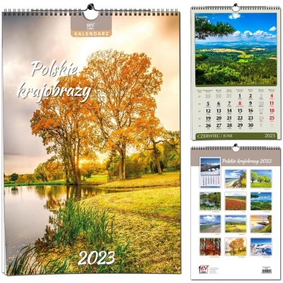 Kalendarz 2022 13 Plansz B3 - Polskie Krajobrazy