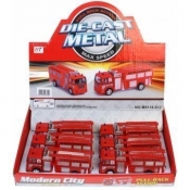 Auto strażackie metalowe 11cm