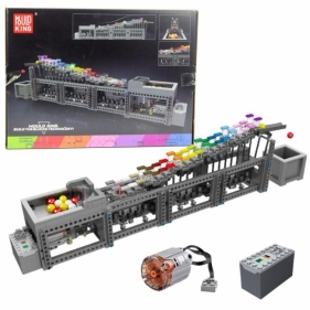 Klocki konstrukcyjne Tor na kulki z silnikiem