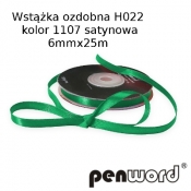 Wstążka ozdobna H022 kol.1107 satyna 6mmx25