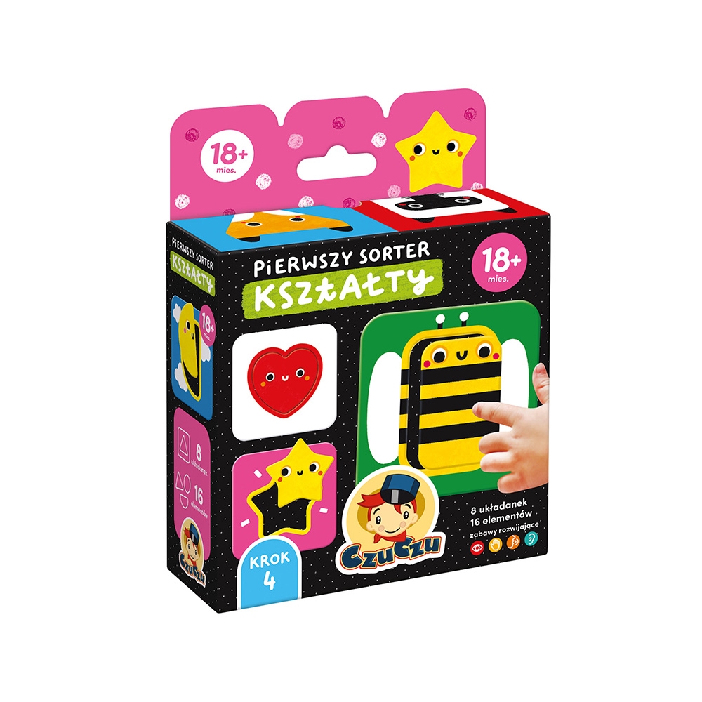 Czuczu: Pierwszy sorter Kształty dla dzieci 18 mies.+