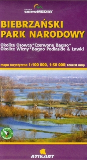 Biebrzański Park Narodowy mapa turystyczna 1:100 000