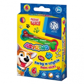 Farby sztyfcie okrągłe Jumbo, 6 kol.