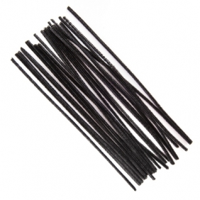 Druciki kreatywne, 25 szt. x 30cm - czarne (KSDR-014)