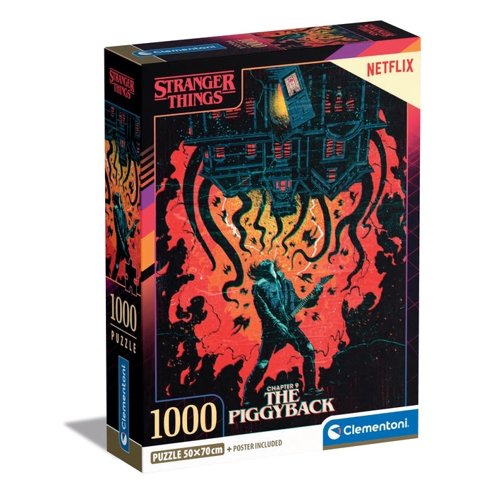 Clementoni, Puzzle 1000: Compact Netflix - Stranger Things (39861)