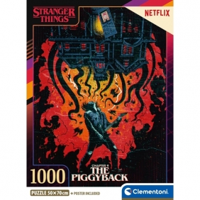 Clementoni, Puzzle 1000: Compact Netflix - Stranger Things (39861)