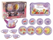 Komplet do herbaty metalowy 14el