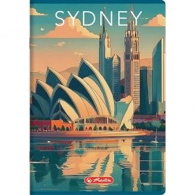 Zeszyt Retro City A4/80k kratka z marginesem, 1 szt