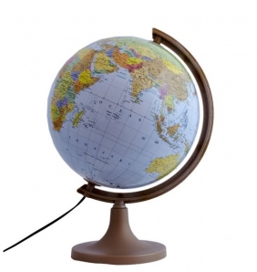 Globus polityczno-fizyczny, podświetlany 320 mm