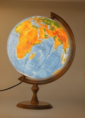 Globus polityczno-fizyczny, podświetlany 320 mm