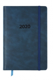 Kalendarz 2020 książkowy A5 tygodniowy Lux granatowy (KK-A5TL)