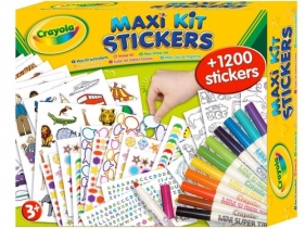 Maxi zestaw z naklejkami Crayola