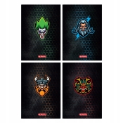 Herlitz, brulion A5, 96 kartek w linie - Game Avatars (mix wzorów)