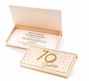 Pudełko ozdobne na banknoty Urodziny 70 Elite