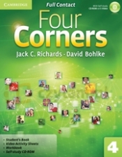 Four Corners 4 Full Contact with Self-study CD-ROM - Jack C. Richards, David Bohlke