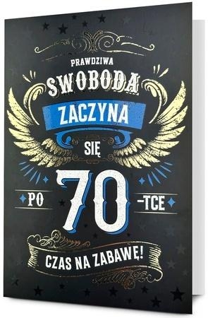 Karnet B6 Urodziny 70
