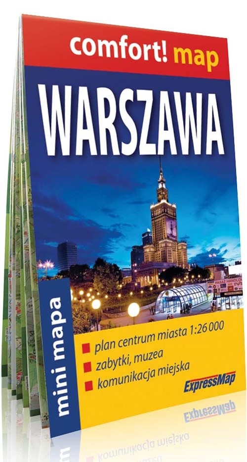 Warszawa mini mapa 1:26 000