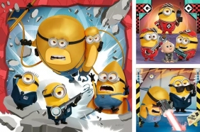 Ravensburger, Puzzle 3x49: Minionki 4 (12001061)