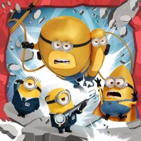 Ravensburger, Puzzle 3x49: Minionki 4 (12001061)