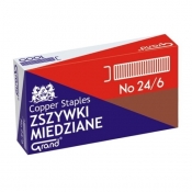 Zszywki miedziane 24/6, 1000 szt.