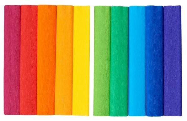 Bibuła marszczona 10 kolorów 25x200cm HERLITZ