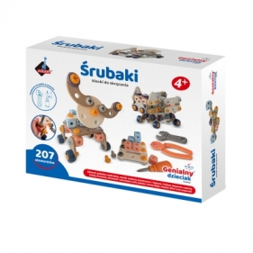 Klocki konstrukcyjne Śrubaki 207 elementów