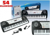 Multifunkcyjny duży keyboard 54 klawisze LED