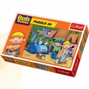 Puzzle 30 Bob Budowniczy Bob, Marta i Czerpak (18161) - <br />