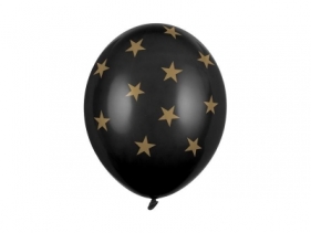 Balony Gwiazdki Pastel Black 30cm 50szt