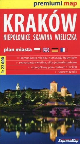 Kraków plan miasta 1:22 000