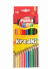 Display kredek ołówkowych trójkątnych Pukka Fun 12 kolorów zawierający 20 kompletów kredek